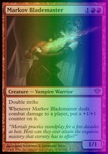 Magic the Gathering MTG Markov Blademaster (96) Dark Ascension   LP FOIL