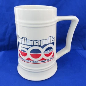 1987 Indianapolis 500 The Seventy First Event Beer Stein Mug - Picture 1 of 6