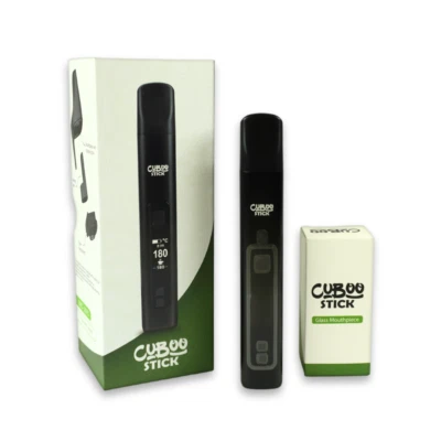 TOPGREEN TECHNOLOGY Cuboo Stick Tragbare Vaporizer inkl. 1 x Cuboo Glasmundstück, Schwarz