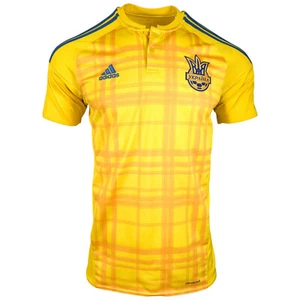 Adidas Ukraine Home Trikot Nationalmannschaft EM 2016 Gr. L Gelb - Bild 1 von 9
