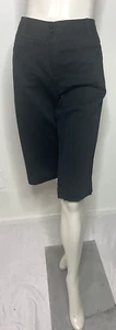 Pantalones cortos elásticos RAFAELLA Studio para mujer negros tiro medio bolsillos talla 8 - Imagen 1 de 5