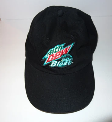 Шляпа Mountain Dew Baja Blast черная промо выкуп Pepsi Soda винтажный логотип MTN - Изображение 1 из 4