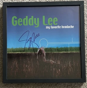 Rush Geddy Lee My Favorite Headache Signed 12” Album Flat Autographed Rare - Picture 1 of 5