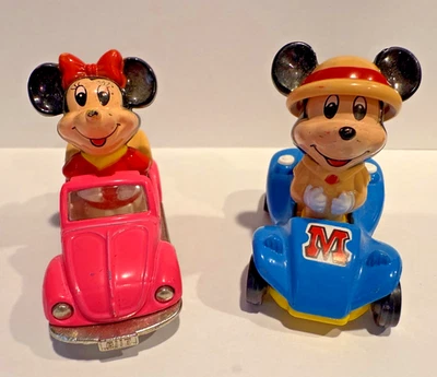 Vtg 1970's Tomy Mickey and Minnie Mouse Diecast Volkswagon Dune Buggy PD-3 PD-6 - Image 1 of 4