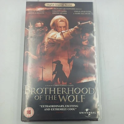 brotherhood of the wolf  VHS Video  RARE TESTED - Image 1 of 3