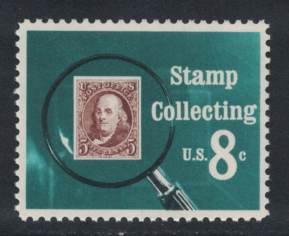 Scott 1474- Stamp Collecting, Magnifying Glass- MNH 8c 1972- unused mint stamp - Image 1 of 1