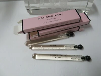 Лот из 3 x Balenciaga 10 AVENUE GEORGE V L'EAU ROSE парфюмированная вода 0,13 унц/4 мл розовая коробка - Изображение 1 из 2