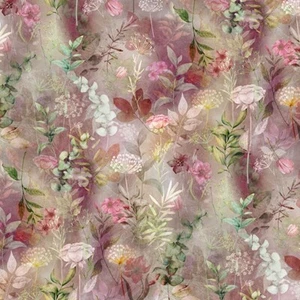 Patchwork Quilting Sewing Fabric Blush Garden Blossom 50x55cm FQ - Picture 1 of 3