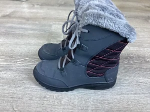Stivali da neve invernali Columbia Youth Ice Maiden II taglia 6 per ragazze BY1331-011 grigi - Foto 1 di 12