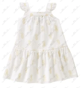 NWT Gymboree Pineapple Sparkle Metallic Sundress Size 4T 5T Toddler Girls - Picture 1 of 1