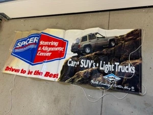 Large DANA Spicer JEEP Auto Drag Racing Race Track Sponsor Banner Gas Oil Sign - Picture 1 of 1
