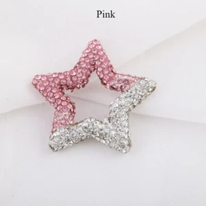 5x Shiny Hollow Out Star Shape Loose Beads with Hole DIY Hair Accessories Crafts - Picture 1 of 7