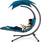 Cmt Best Choice Outdoor Hanging Curved Steel Chaise Lounge Chair Swing Sale!!!