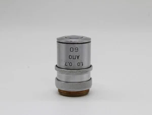 LOMO Microscope Objective APO 60x 0.7 - 1.0 Iris Oil Imm RMS  #AR20 - Picture 1 of 5