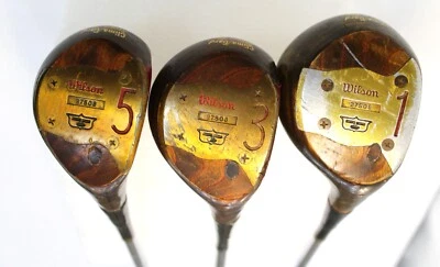 Wilson Julius Boros Profesional Cabeza de Madera Juego de Madera Derecha #27508 Ejes de Acero Inoxidable Foto 1 de 4