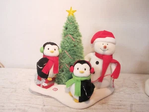 Hallmark Jingle Pals "Rockin Around the Christmas Tree" Animated Snowman Penguin - Picture 1 of 3