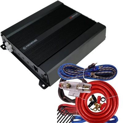 Memphis Audio SE1000.1V2 1000W RMS Monoblock Car Audio Amplifier WIRE KIT