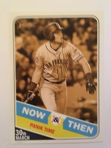 2018 Topps Heritage High Number Then & Now 5x7 Joe Panik Giants 3 /10 - Picture 1 of 1