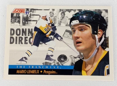 1991-92 Score Hockey The Franchise Mario Lemieux #335 Pittsburgh Penguins HOF - Image 1 of 3