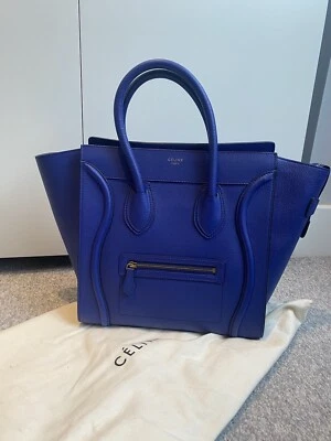 Celine Mini Luggage bag Smooth Calfskin - Blue low use RRP £2400 100% Authentic - Image 1 of 4