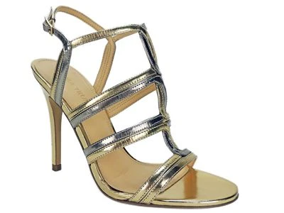 Sandalias para mujer Ivanka Trump Hazen con tiras de cuero dorado talla 7,5 M Foto 1 de 4