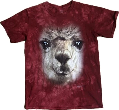 The Mountain Smithsonian Llama Big Face T Shirt Men’s Small Short Sleeve - Image 1 of 4