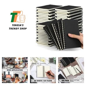 100 Pcs Small Spiral Notebooks Memo Pads 3x5 Bulk Small Pocket Notebooks Mini... - Picture 1 of 8