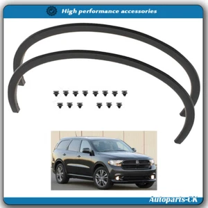 Moldura de arco de rueda delantera derecha+izquierda apta para Dodge Durango 2011-2018 2019 - Imagen 1 de 10