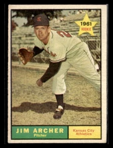 1961 Topps Baseball #552 Jim Archer Karte - VGEX #5613 - Bild 1 von 2