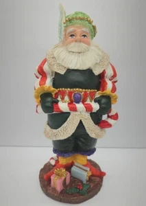 "Old English" Santa Pained Heavy Weight Figurine, 8" inch Tall, Simson Giftware - Picture 1 of 8