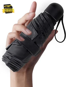 Mini Umbrella Sun Protection Compact Design Perfect for Travel Pocket Lightweigh - Picture 1 of 12