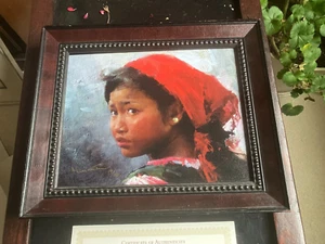 Mian Situ WA GIRL Giclee art canvas #39/150 - Picture 1 of 3