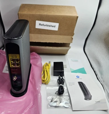 Motorola MG7540-10R (Refurbished) 16x4 686Mbps Cable Modem + AC1600 DOCSIS 3.0 - Image 1 of 4
