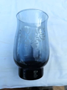 1 Vintage Phaltzgraff Water Iced Tea Glass Yorktowne Blue 5 1/4" Tall Tulip Lip - Picture 1 of 5