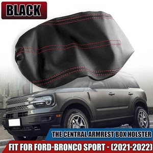 Leather Armrest Cover Console Box Cushion Pad For 2021-22 2023 Ford Bronco Sport - Picture 1 of 6