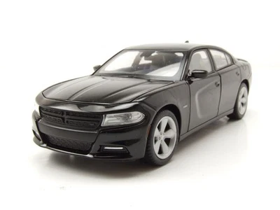Dodge Charger R/T 2016 Nero Modellino 1:24 Welly - Immagine 1 di 4