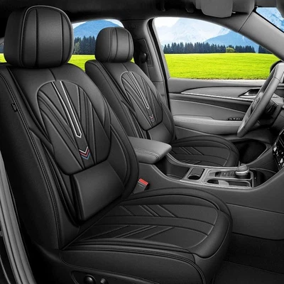 Fundas de asiento de coche para Lincoln MKX 2009-2016 PU cojines de cuero (2 asientos) Foto 1 de 4