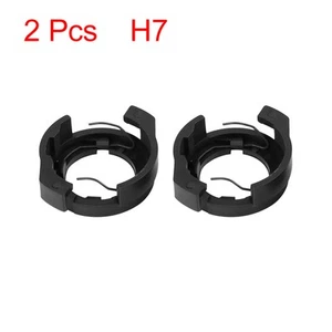 2pcs Plastic Car H7 LED Headlight Base Buckle Lamp Bulb Holder Adapter - Picture 1 of 3