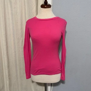 Old Navy Perfect Long Sleeve Fitted Top XS Rosa Freizeit Alltag - Bild 1 von 9