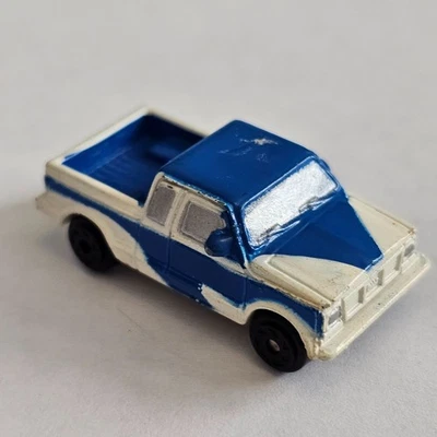 Micro Machines GMC Pickup Truck White Blue Rare - Image 1 of 4