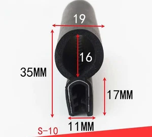 SELLO DE BOTA DE COCHE - Capó de puerta de borde de goma - Imagen 1 de 4