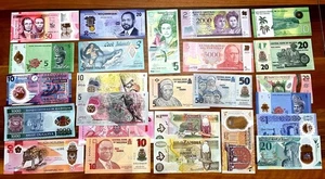 25x POLYMER WORLDBANKNOTE ALL UNC - Picture 1 of 2