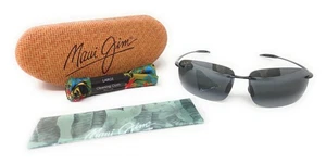 Maui Jim Breakwall Polarized Sunglasses MJ422-02, Black Frame/ Grey Lens NEW - Picture 1 of 6