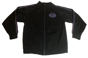 TRANSFORMERs Cobra Decepticon Track Jacket GI Joe Patch Purple  Size L Vintage - Picture 1 of 4