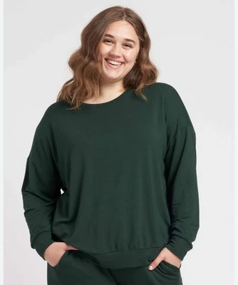 Sudadera Universal Estándar Lauren Core Terry Mujer’s 3XS/Pequeña Verde Acogedora Foto 1 de 4