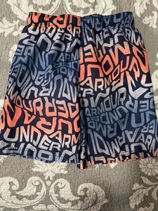 Boys Under Armour Youth Large Swim Trunks Board Surf Shorts Logo Flawed YLG - Picture 1 of 5