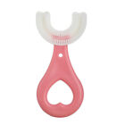 360° Kids U-Shaped Toothbrush Soft Silicone Brush Head Thorough Cleaning <