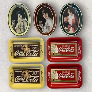 Bandejas para servir vintage de 1989 mini Coca-Cola reimpresas (7) - Imagen 1 de 4
