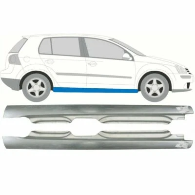 VOLKSWAGEN GOLF 5 2003-2009 5 Portes Marchepied Tôle de Réparation / Paire - Photo 1/4
