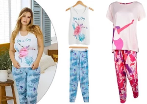 Conjunto de pijamas para damas pijamas manga corta/sin mangas niñas verano algodón ropa de dormir - Imagen 1 de 15